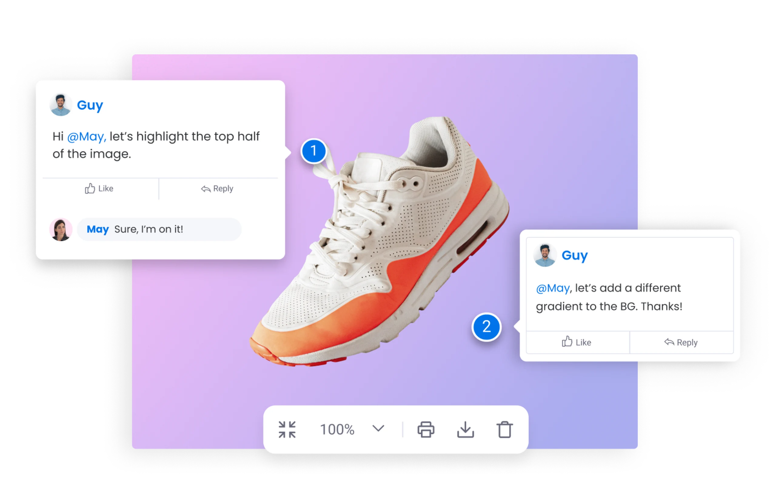 monday.com - comment on files