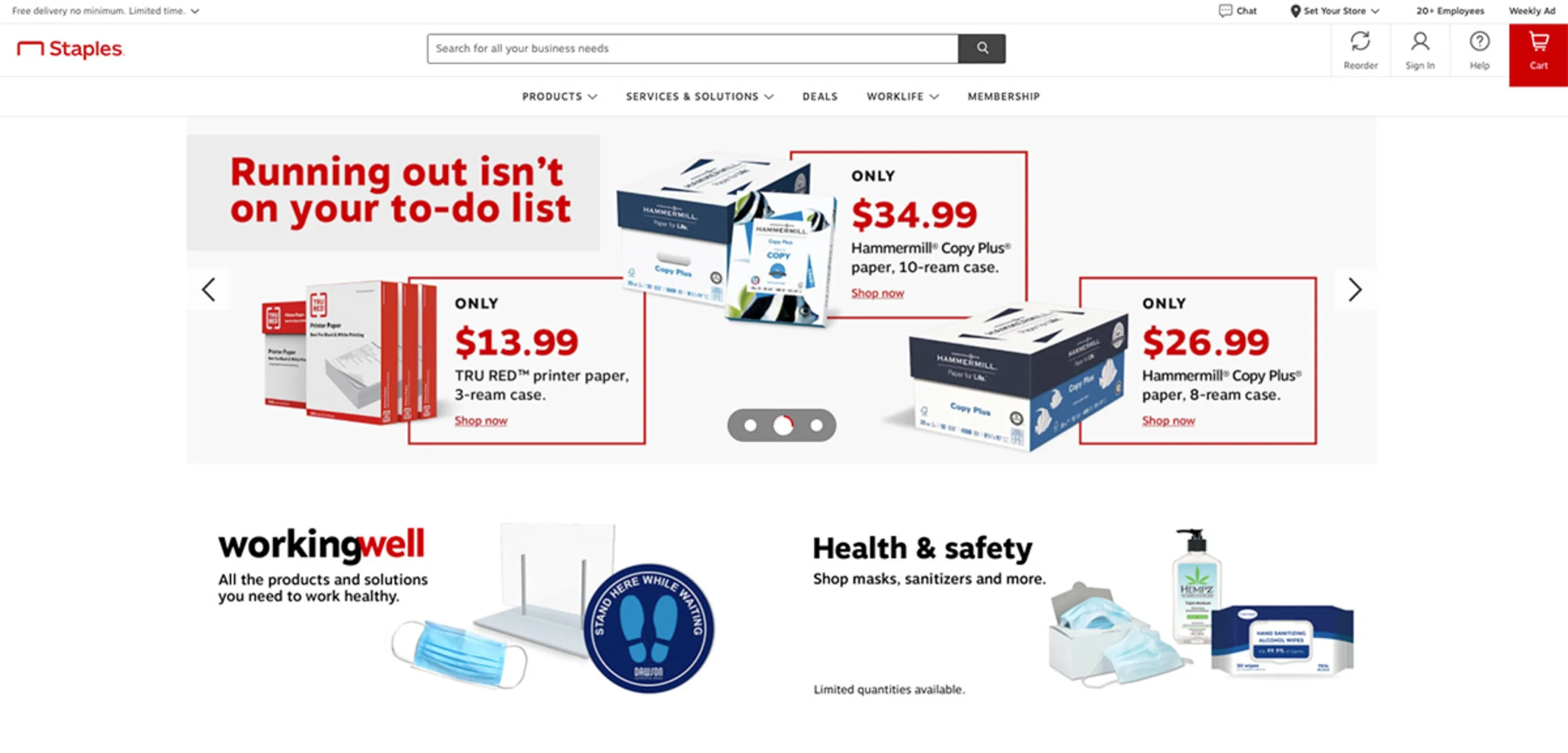 staples
