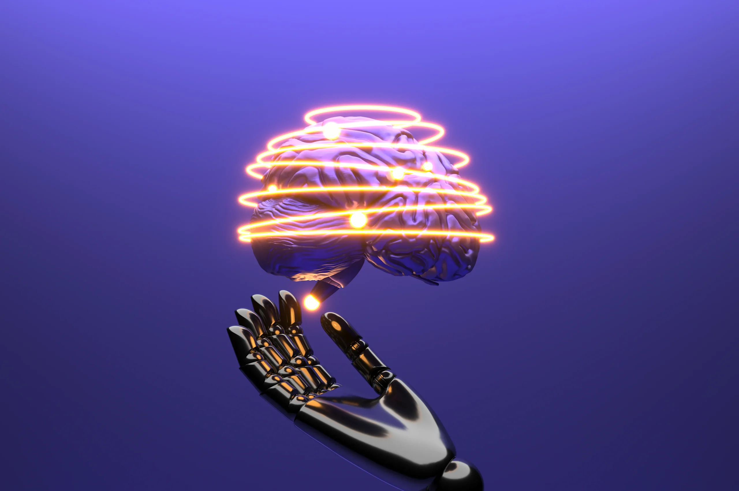 ai-cloud-concept-with-robot-arm