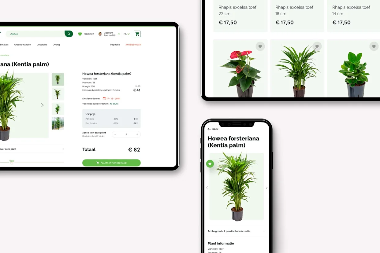 Impression of the Nieuwkoop Webshop