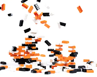 piezas de lego de colores