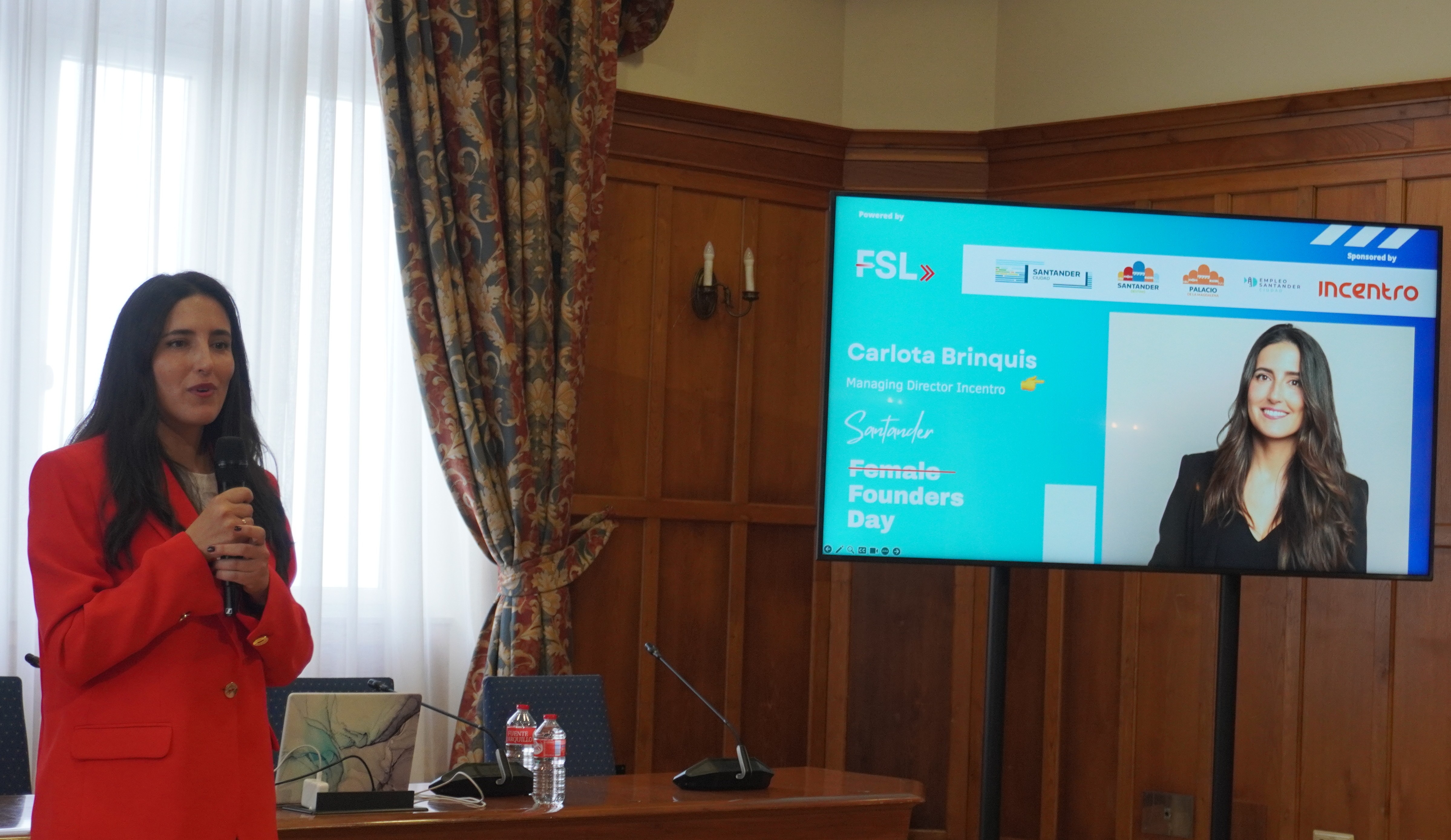 Female Founders Day Santander Carlota keynote