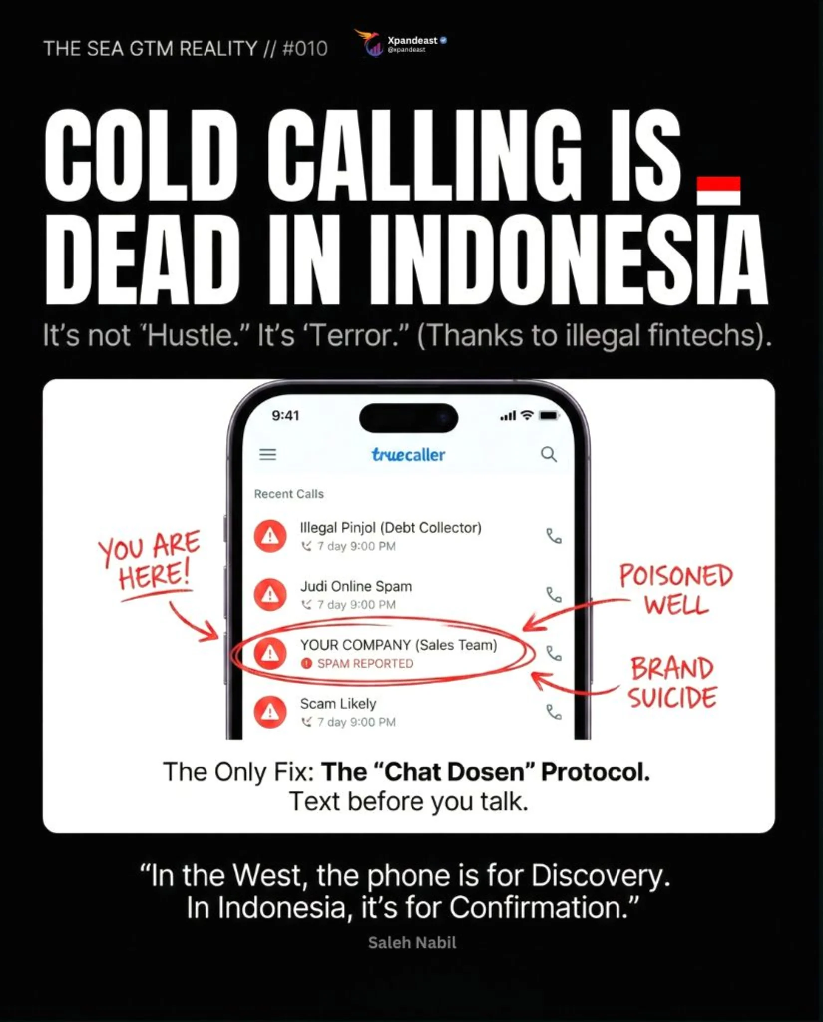 Cold Calling is Dead in Indonesia - Saleh Nabil