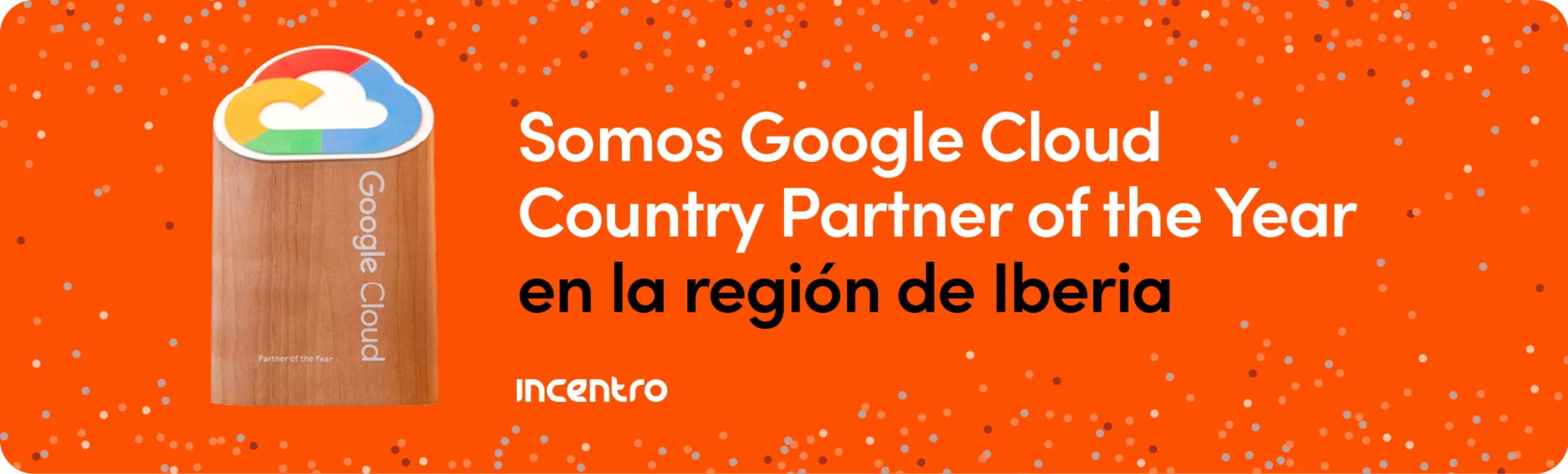 ES Partner of the Year Google Cloud banner orange