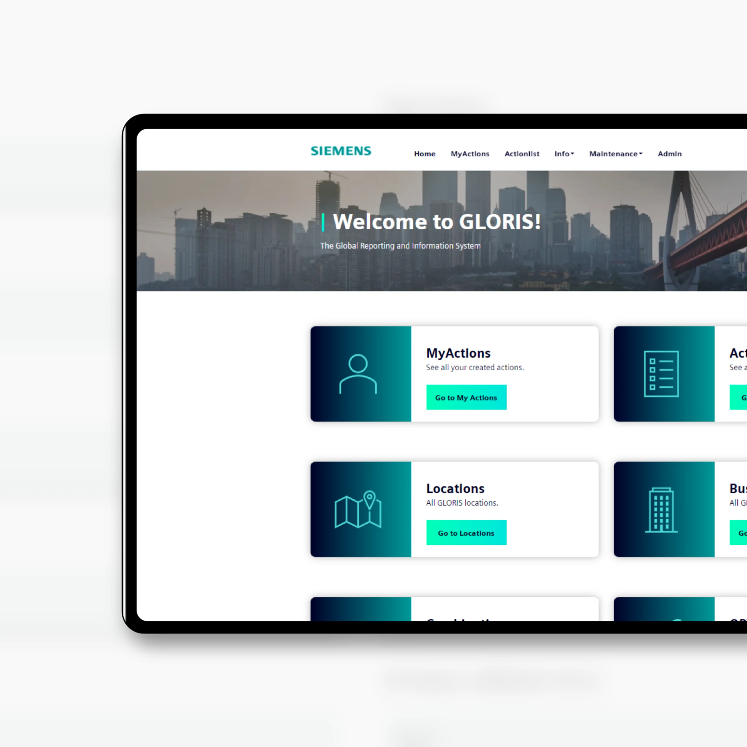 Siemens webpage Siemens webpage