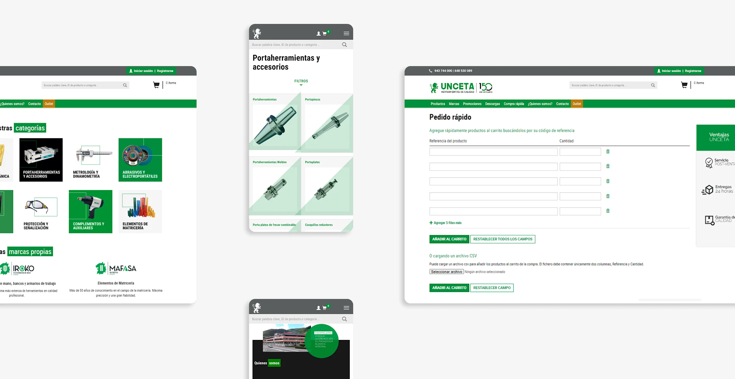Unceta web and app Unceta web and app