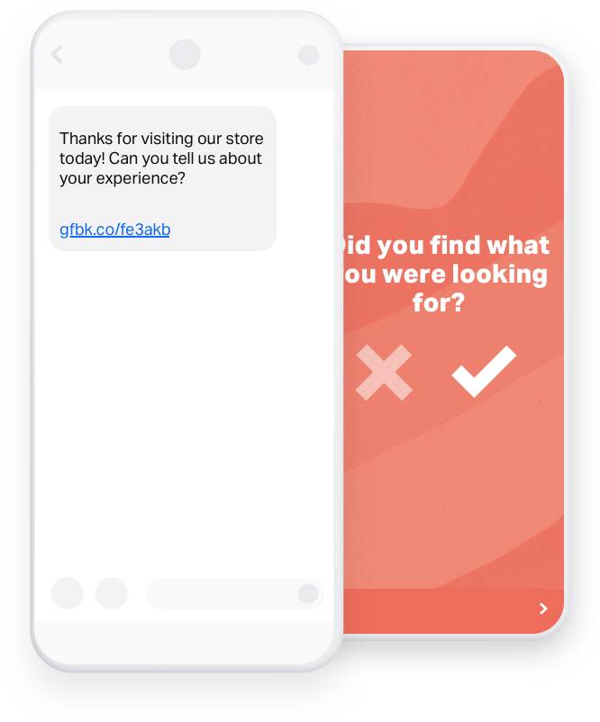 Salesforce CX Program SMS surveys GetFeedback