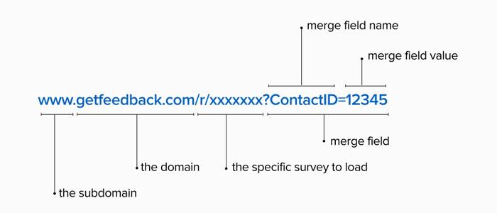 personalized surveys - merge fields