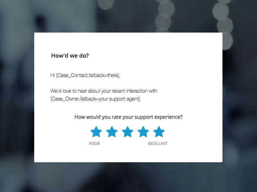 automated email survey example