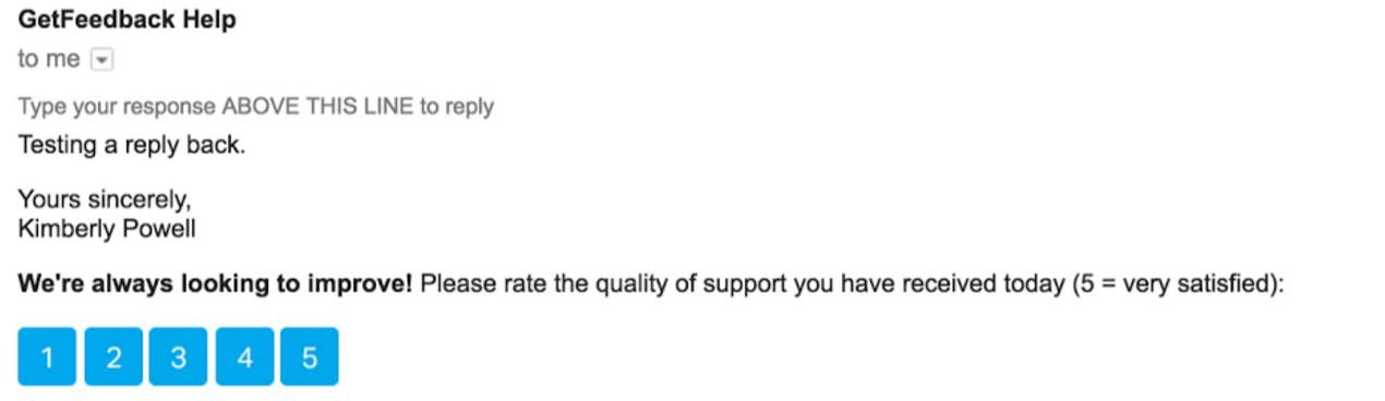 5-option CSAT survey