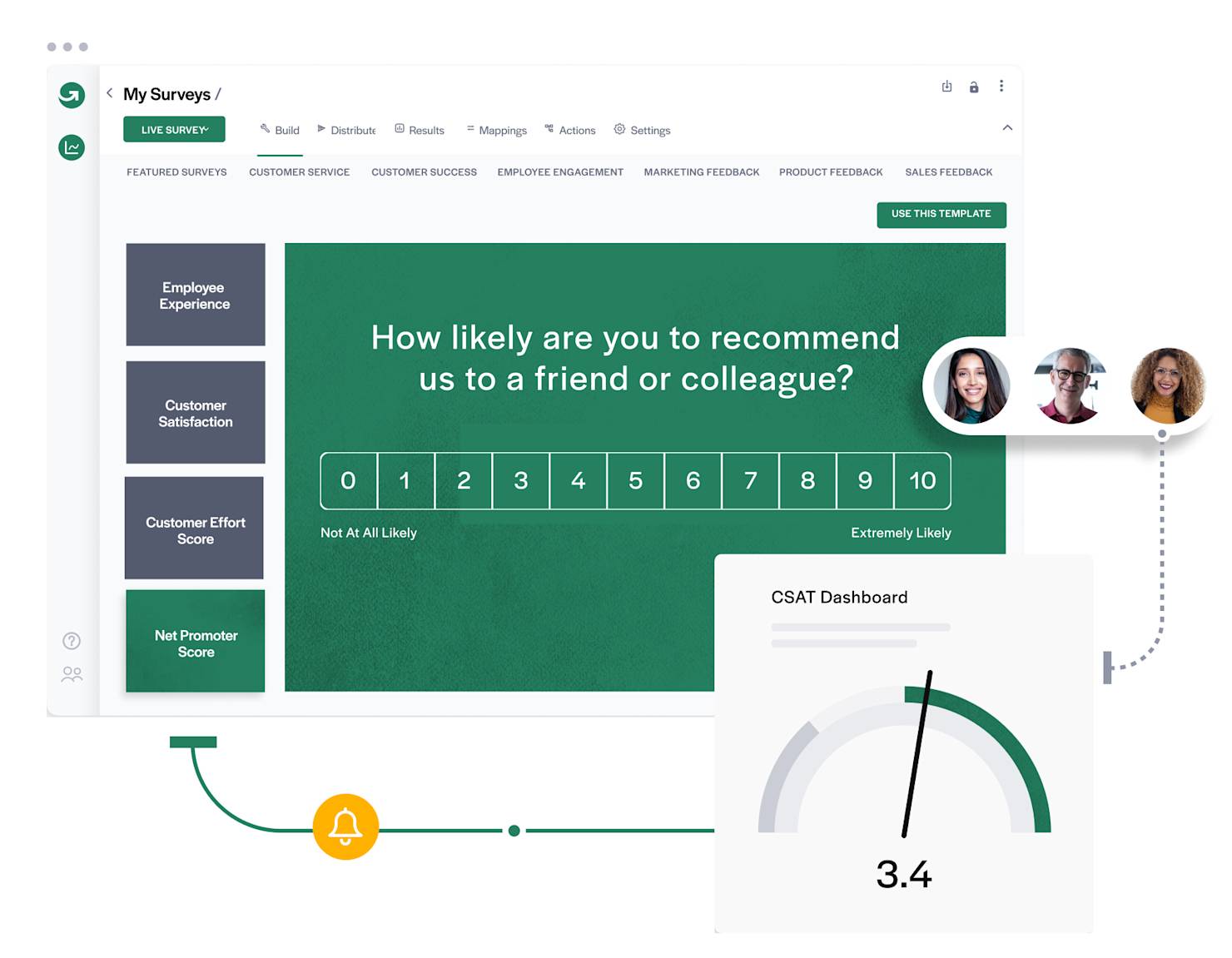GetFeedback NPS survey