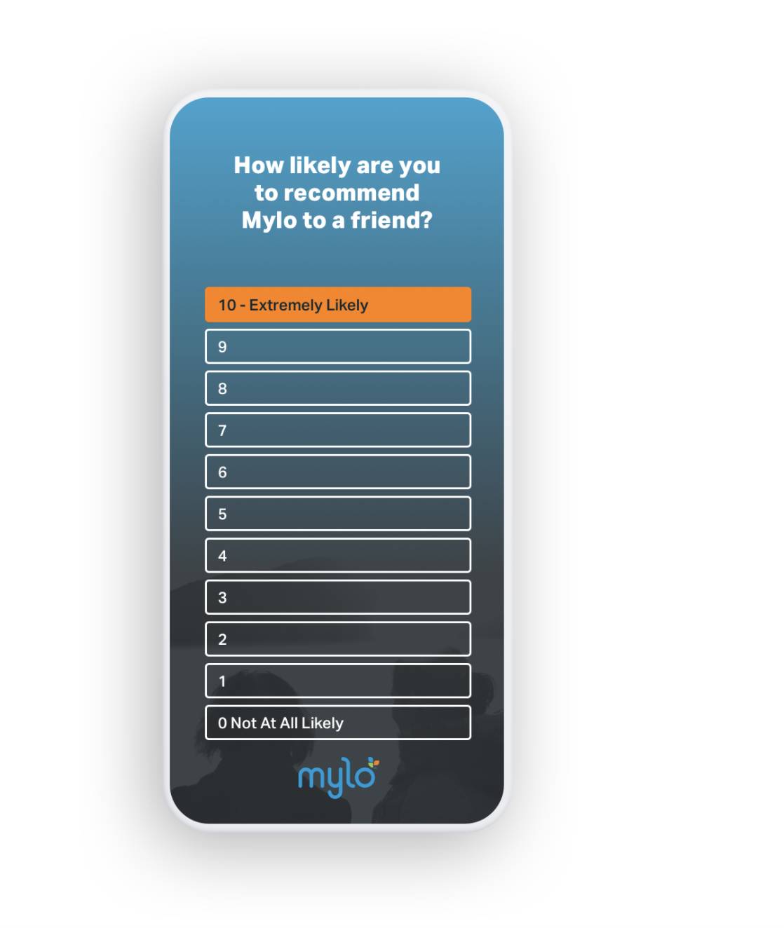 Mylo sends surveys through SMS to capture feedback from on the go customers.