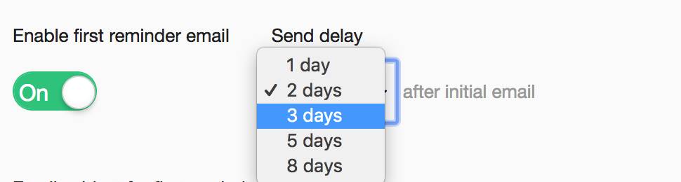 automated email survey salesforce reminders