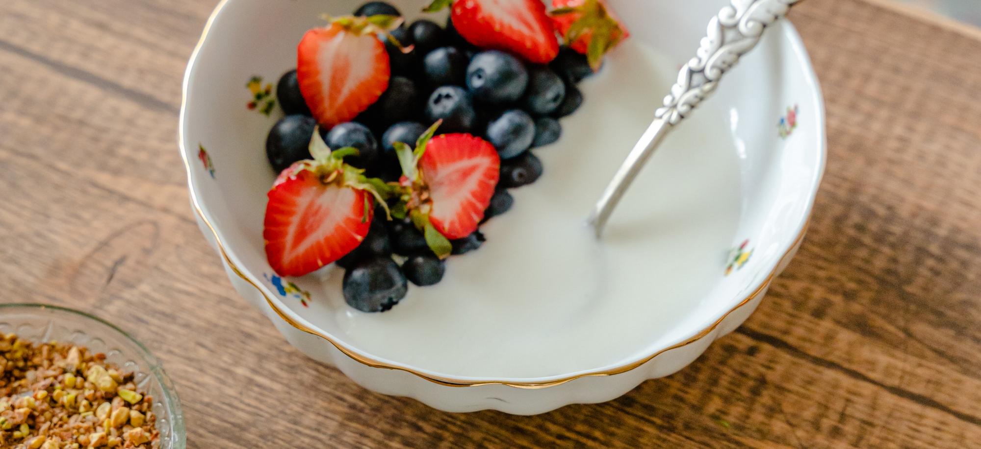 Supplementing Your Supplements with yogurt for breakfast