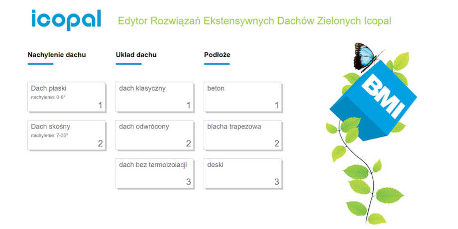 Edytor Rozwiązań Dachów Zielonych Icopal