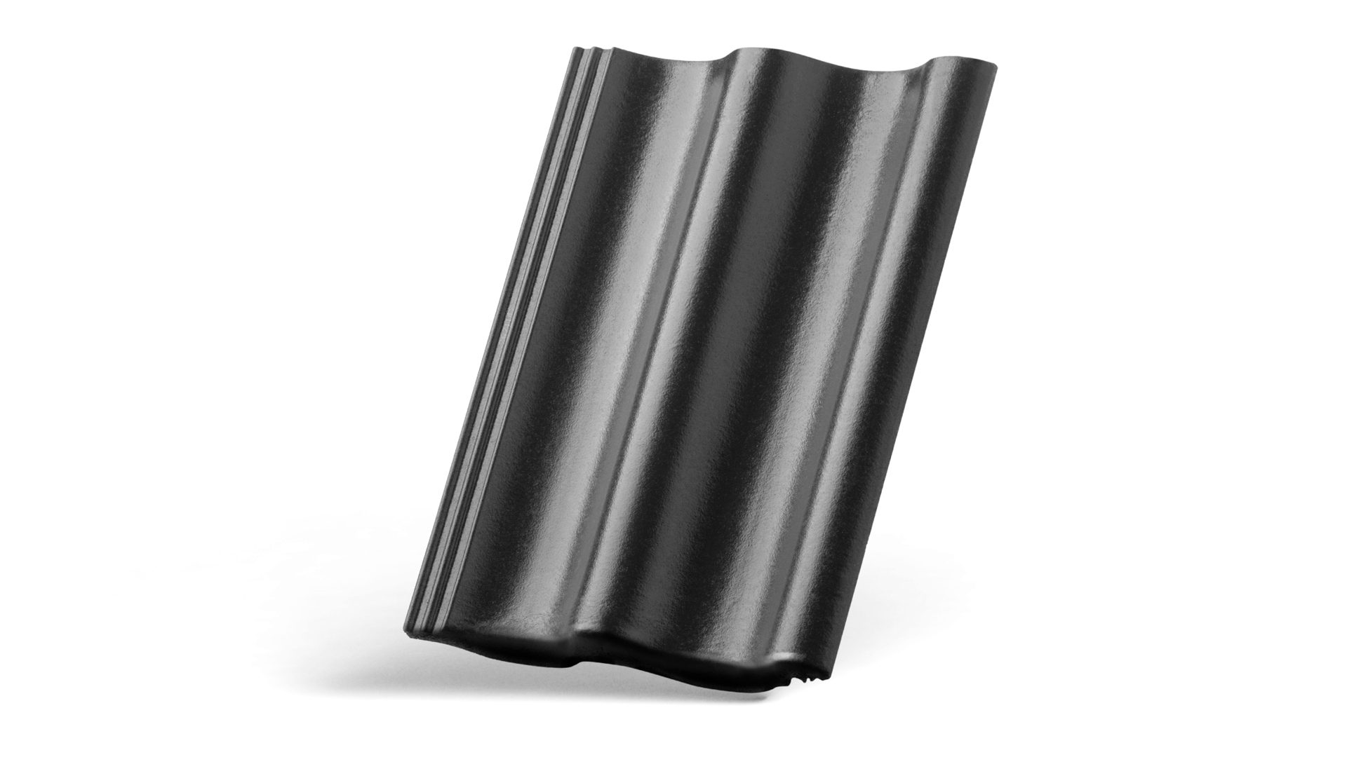 Fotografia przedstawia kolory i kształt celtyckiej betonowej dach&oacute;wki Braas w technologii Cisar.