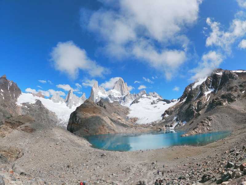 Panorama sur le Fitz Roy et son lac