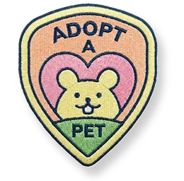 Adopt a pet badge
