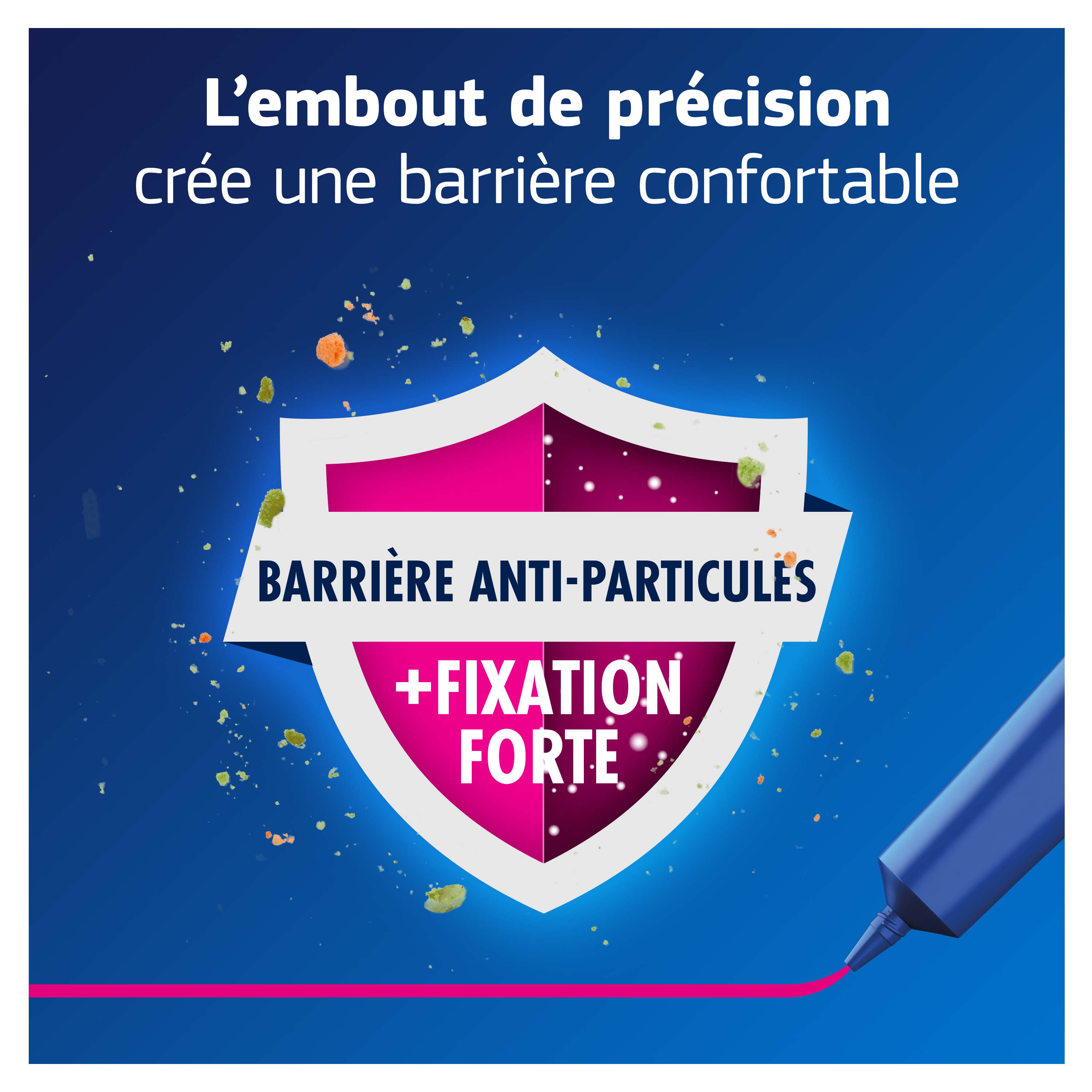 Fixodent Pro Plus Barrière Anti-Particules Fraîche 40 g SI5