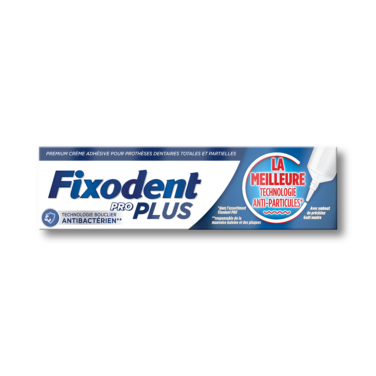 Crème adhésive premium Fixodent Pro Plus - accessoires dentiers