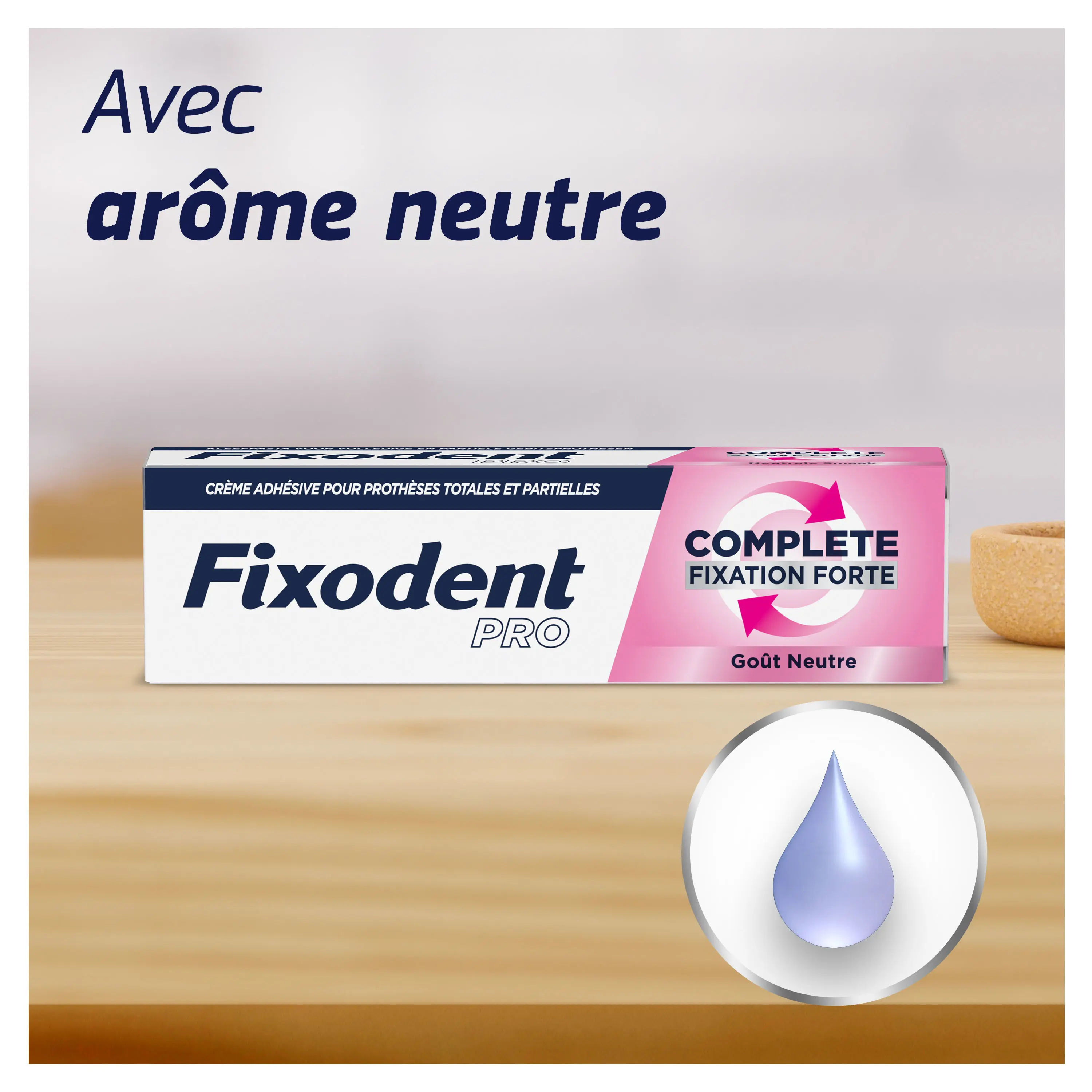 Fixodent Pro Complete Gôut Neutre