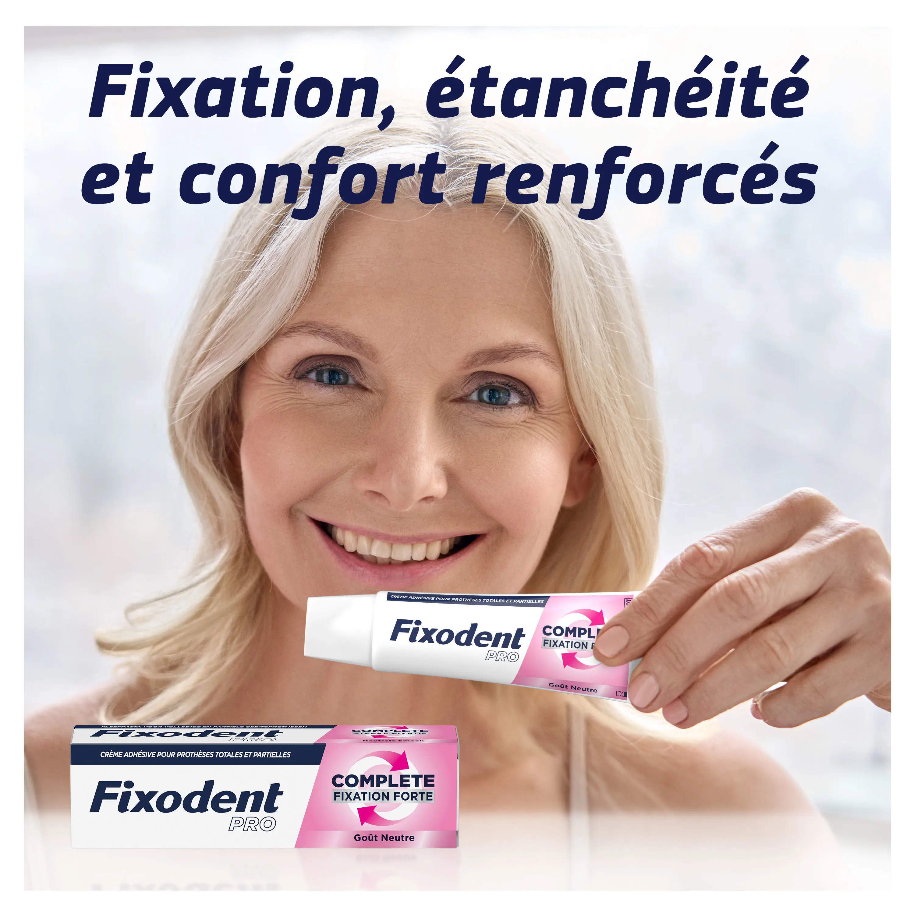 Fixodent Pro Complete Gôut Neutre