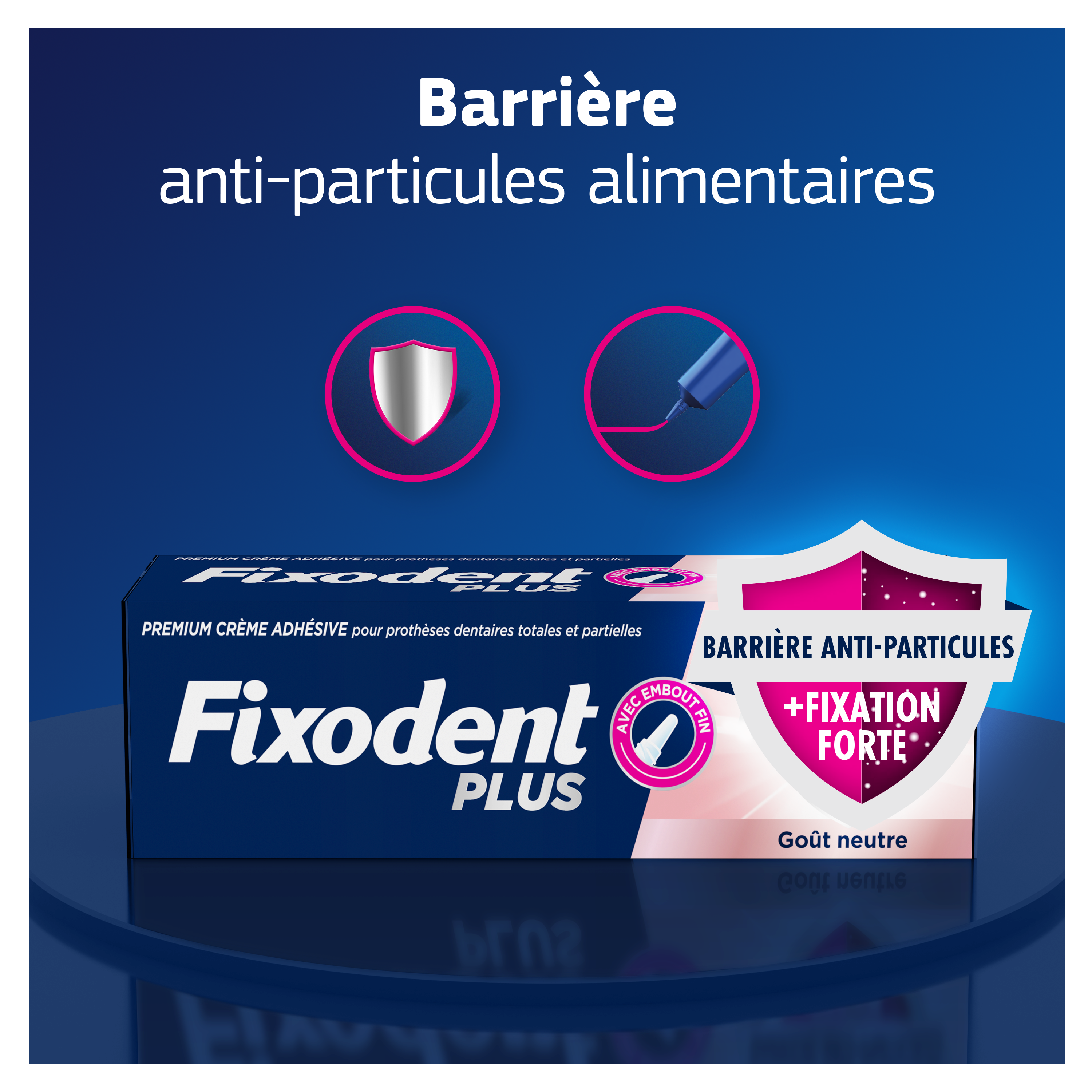 Fixodent Plus Barrière Anti-Particules