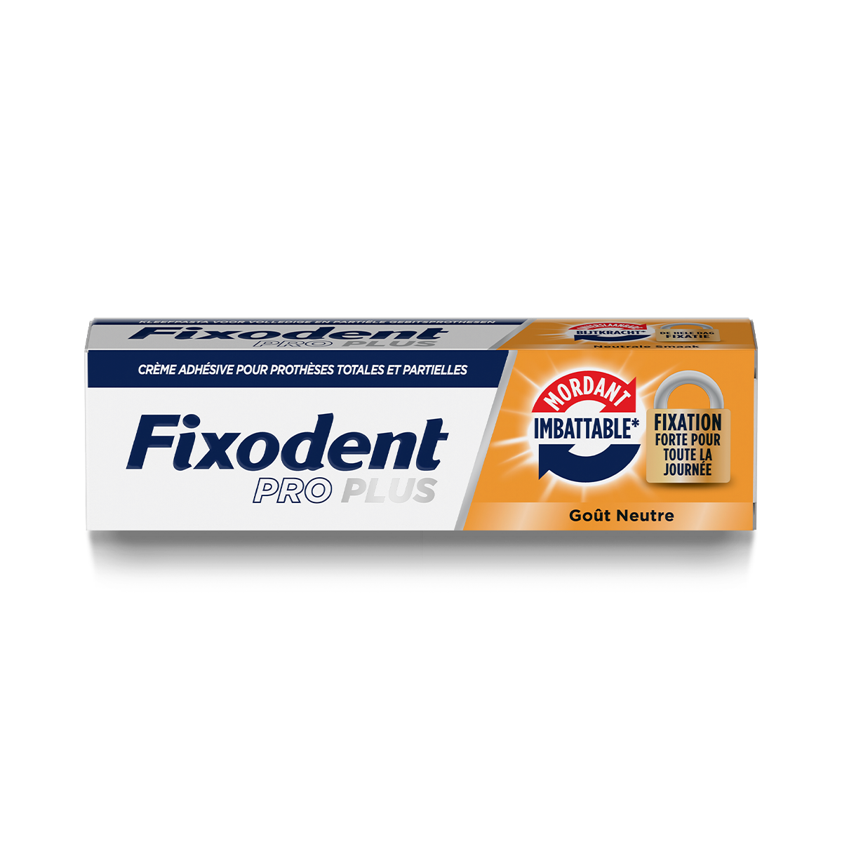 Fixodent Pro Plus La Meilleure Fixation Crème adhésive premium pour prothèses dentaires