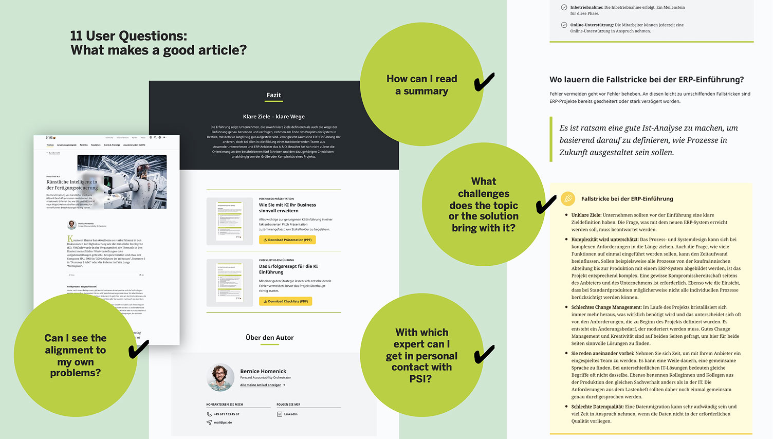 Case PSI Website - UX Questions UEQ