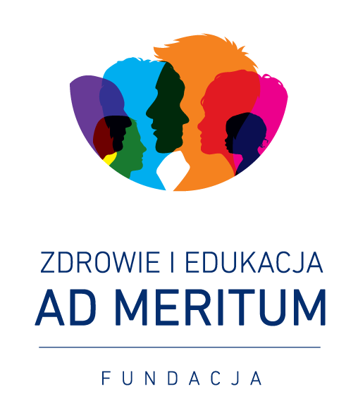 Logotyp Fundacji  Zdrowie i Edukacja AD Meritum