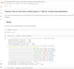 Notebook: Fine-tune a SLM for Content Summarization