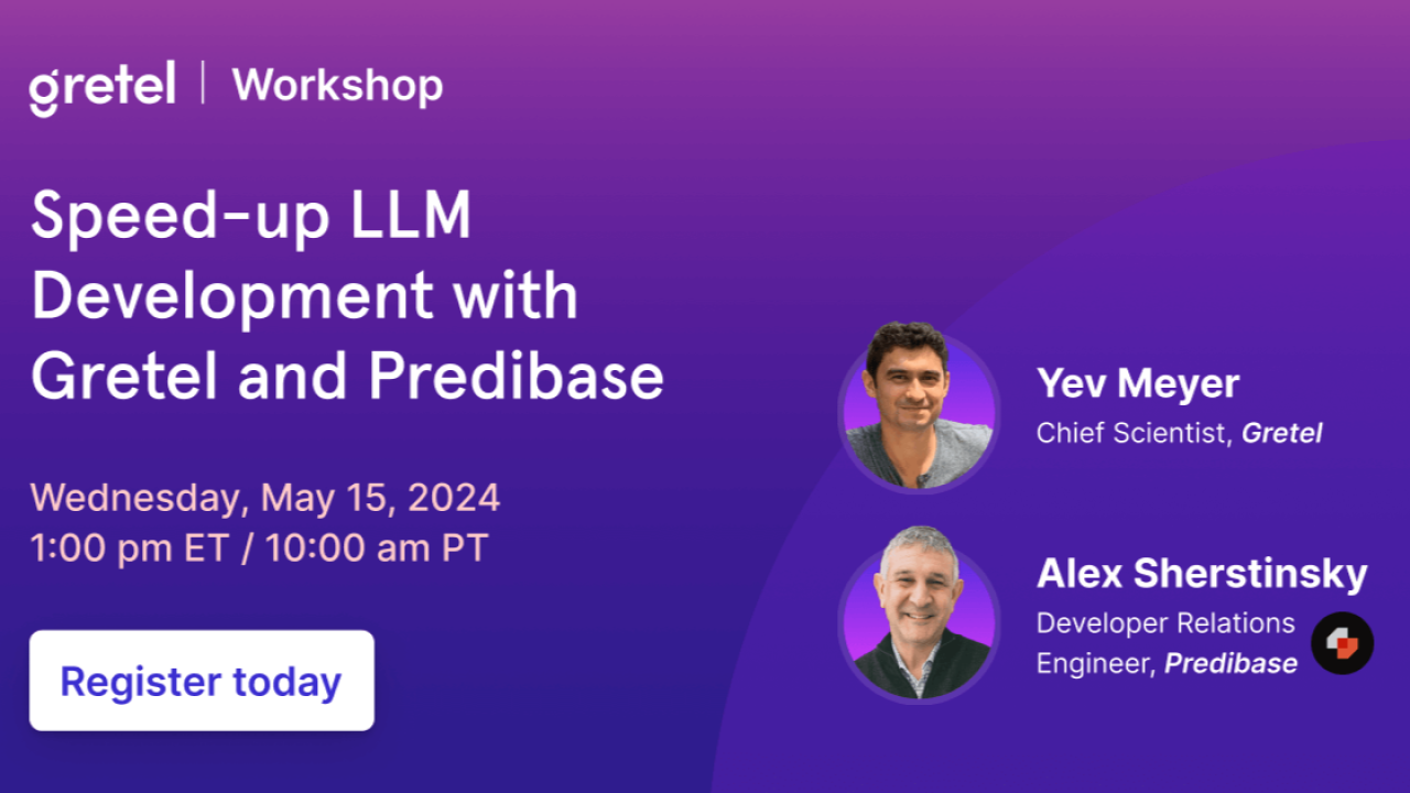 Speed-up LLM Development with  Gretel and Predibase