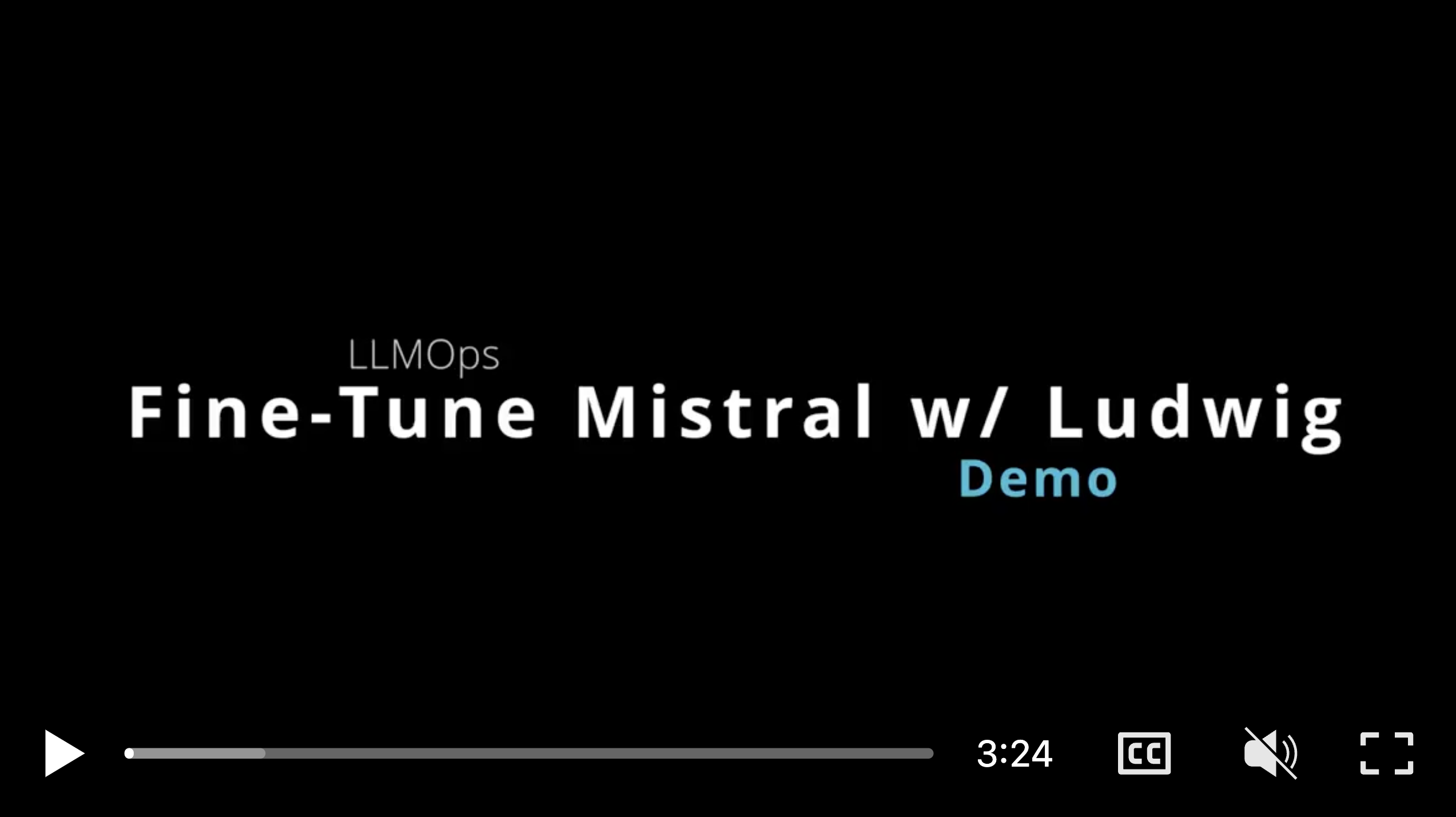 Fine-Tune Mistral with Ludwig - Demo