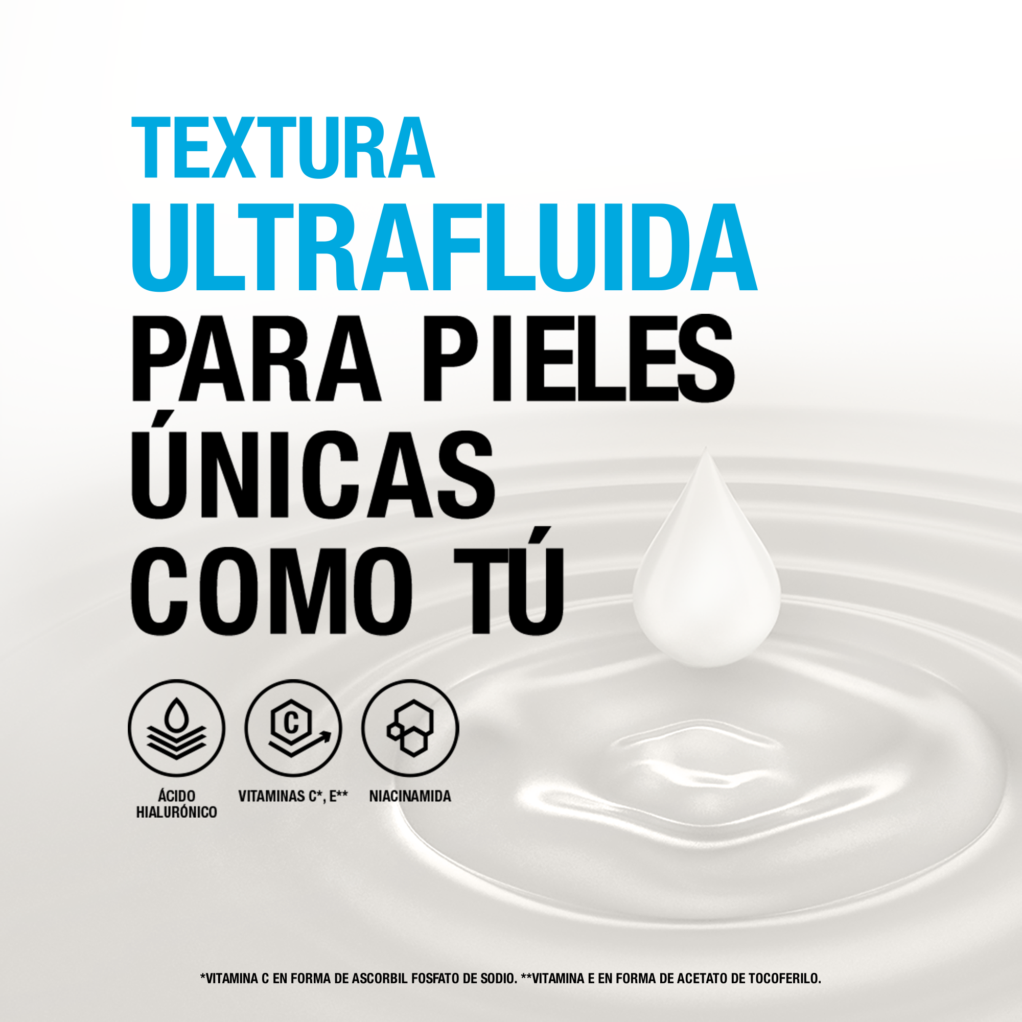 Textura ultrafluida para pieles únicas como tú