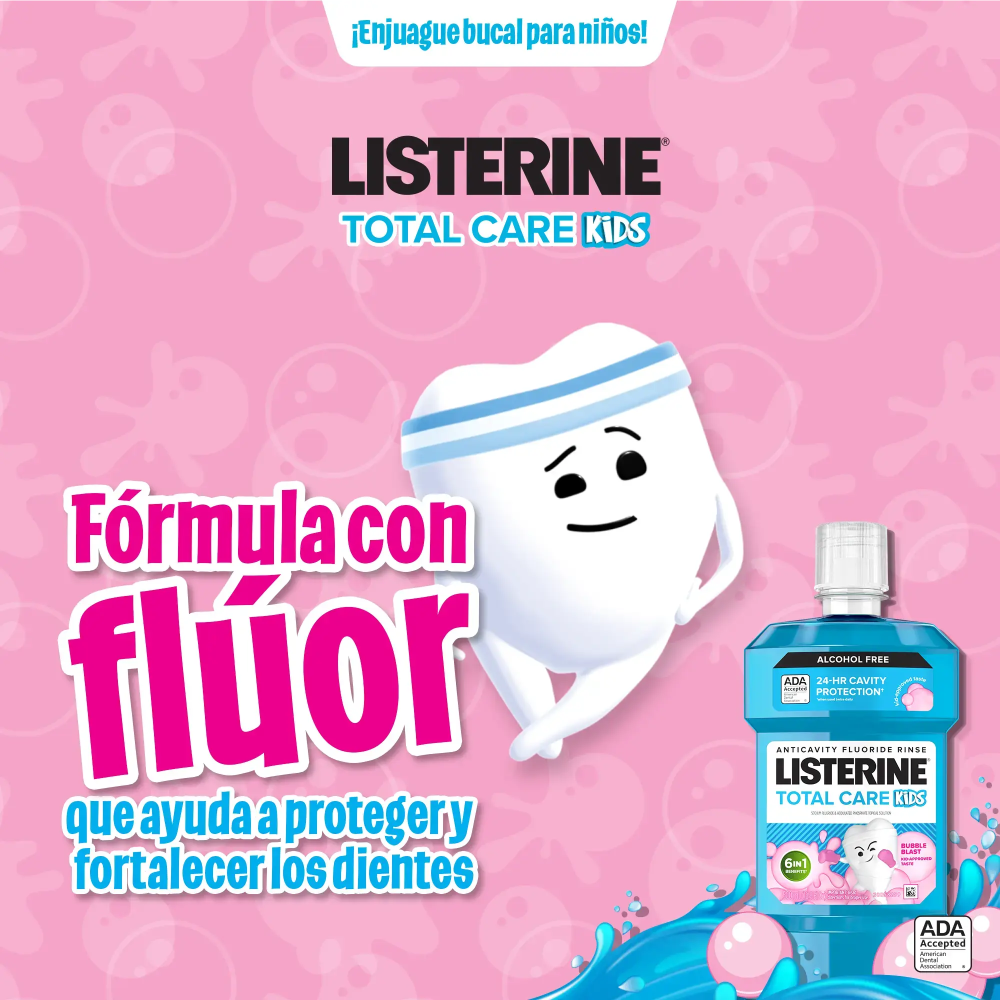 Formula con fluor que ayuda y fortalecer los dientes