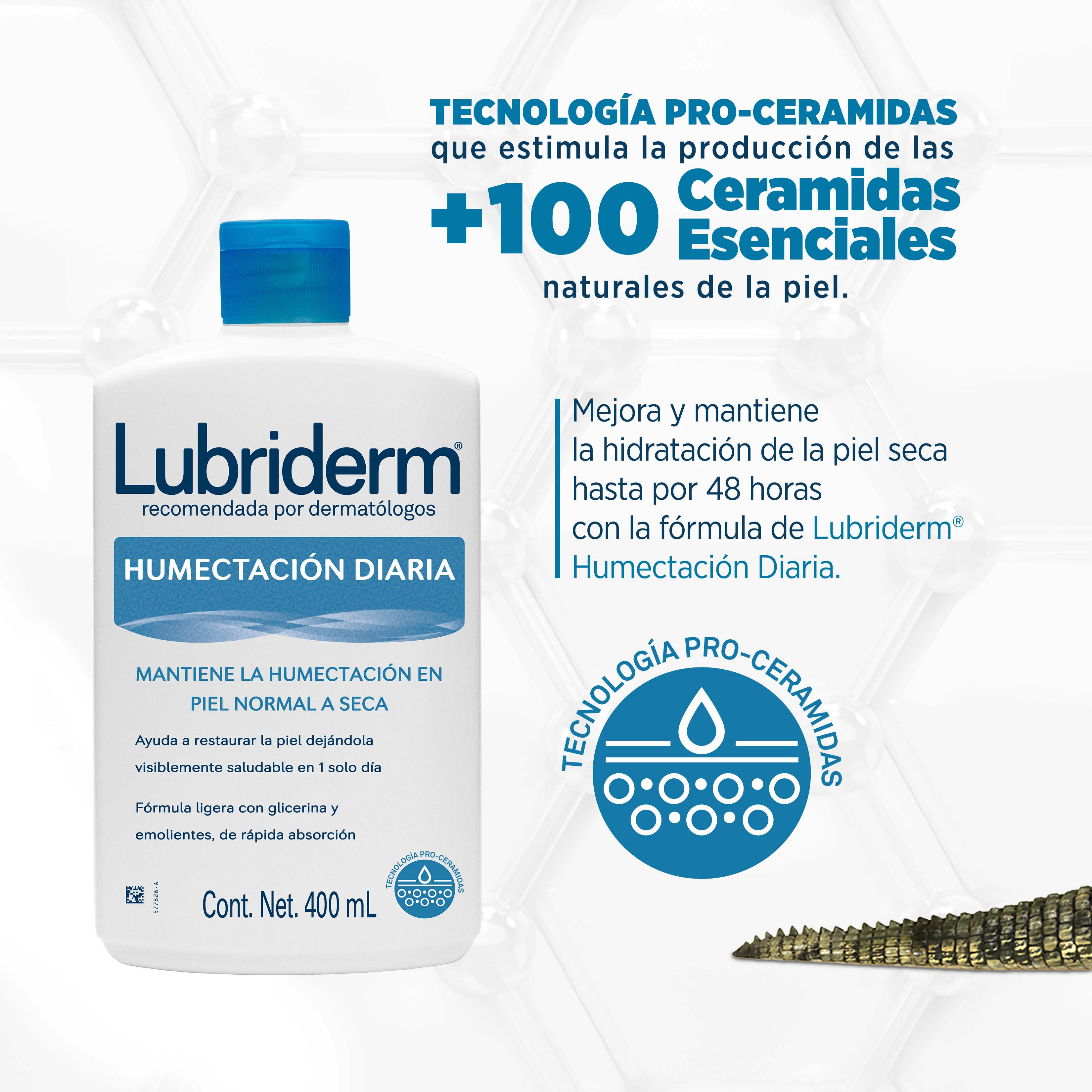 Características del producto humectación diaria
