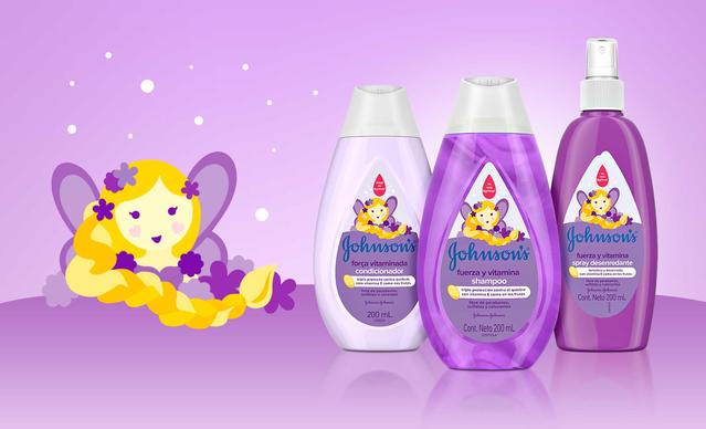 Botellas de productos Johnsons