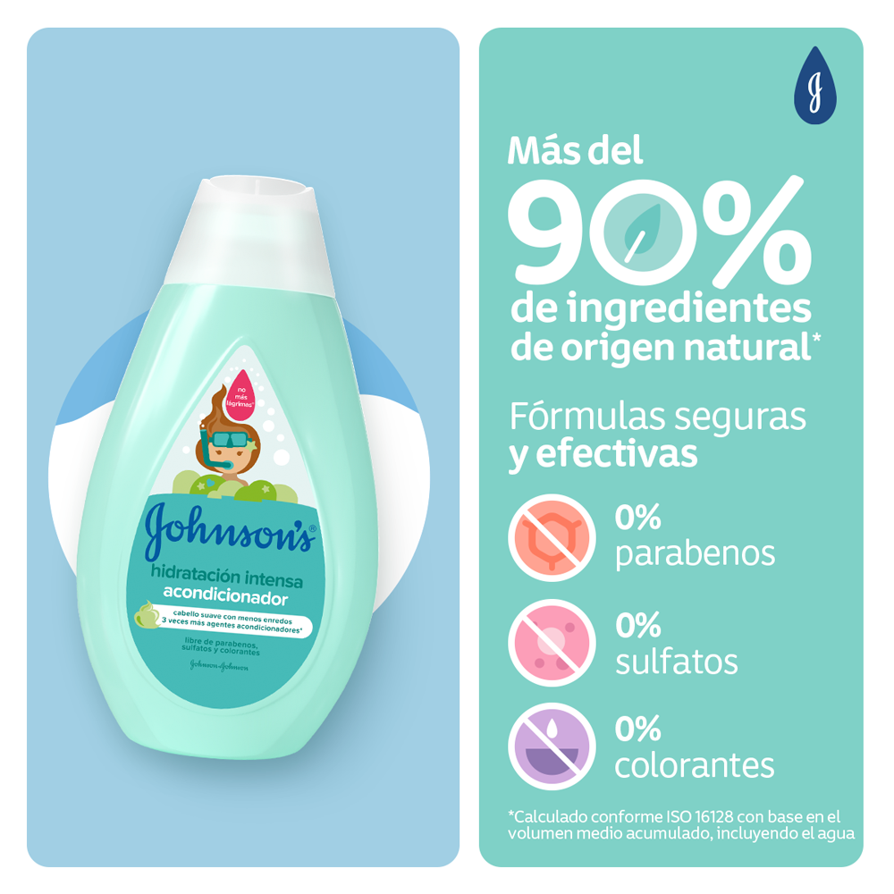 Acondicionador JOHNSON'S® Hidratación Intensa - Ingredientes