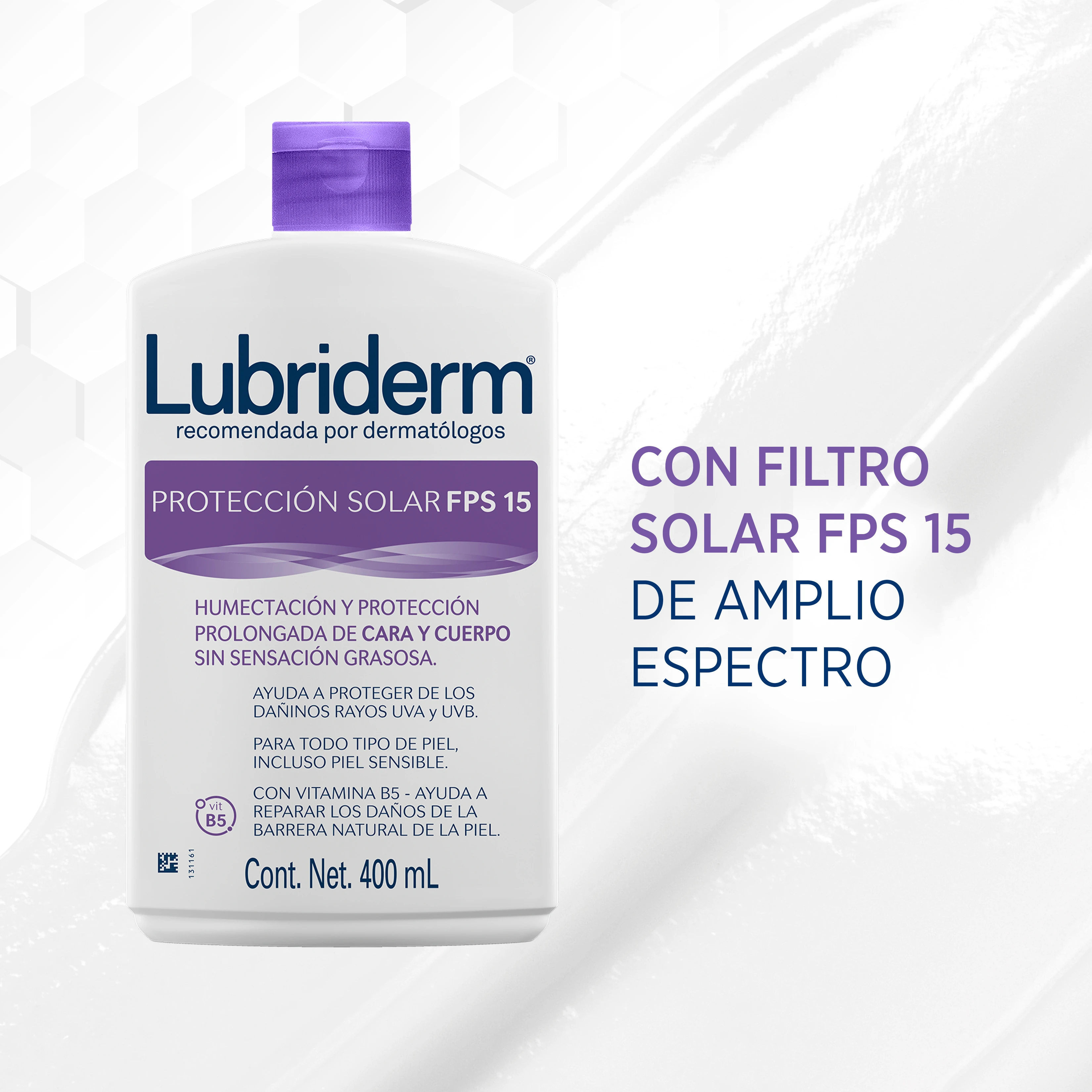LUBRIDERM® UV-15 PROTECCIÓN SOLAR - Back