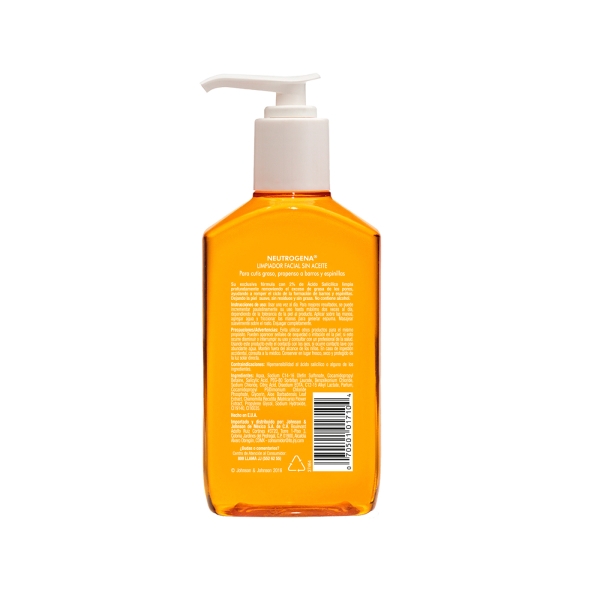 Back del gel limpiador oilfree 177ml