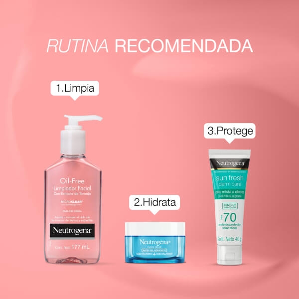 Gel limpiador facial Neutrogena® Oil Free Toronja Ácido salicílico 177ml - Rutina