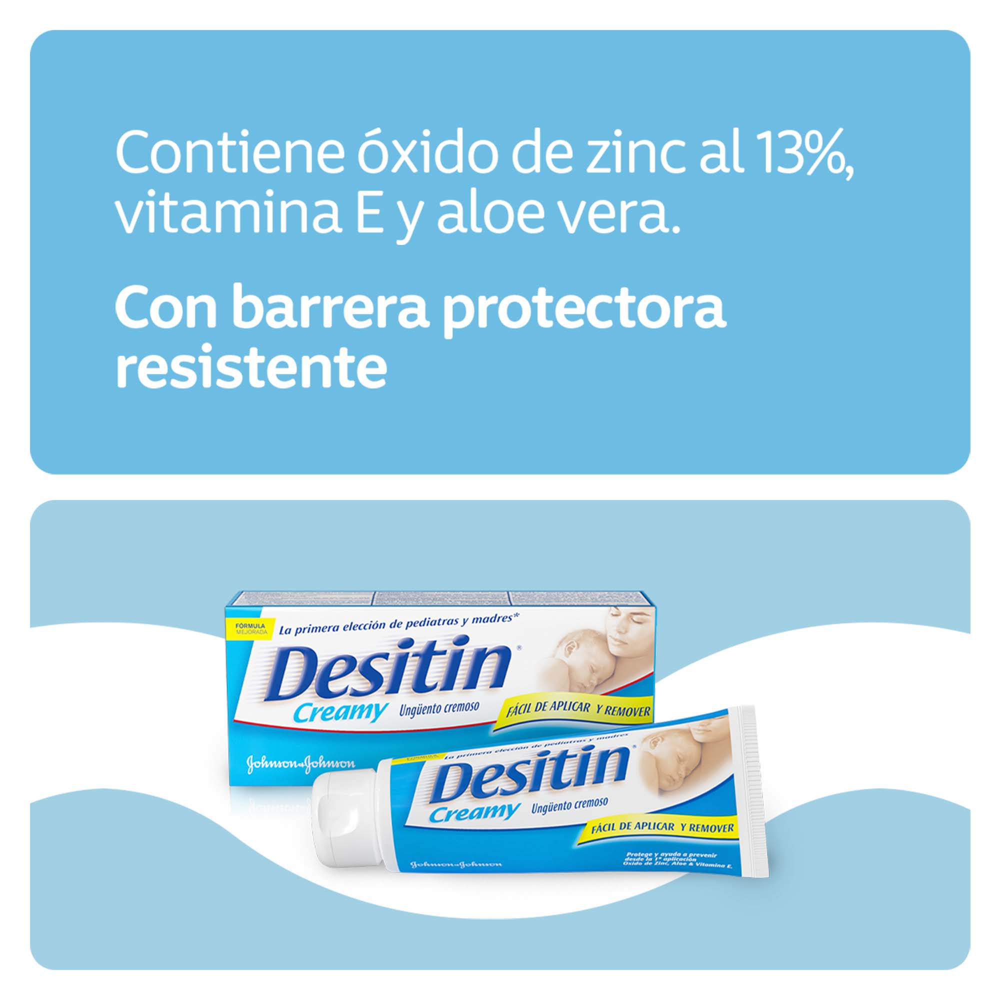 Crema Bebé DESITIN® Creamy - Rótulo