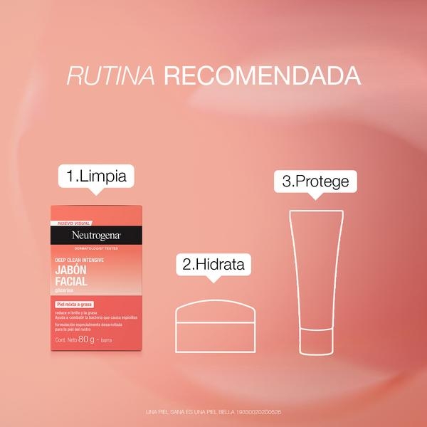 Jabón en Barra Facial Neutrogena Deep Clean Intensive - Rutina