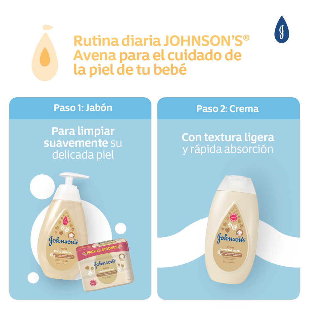 Crema Líquida JOHNSON'S® Avena - Rutina