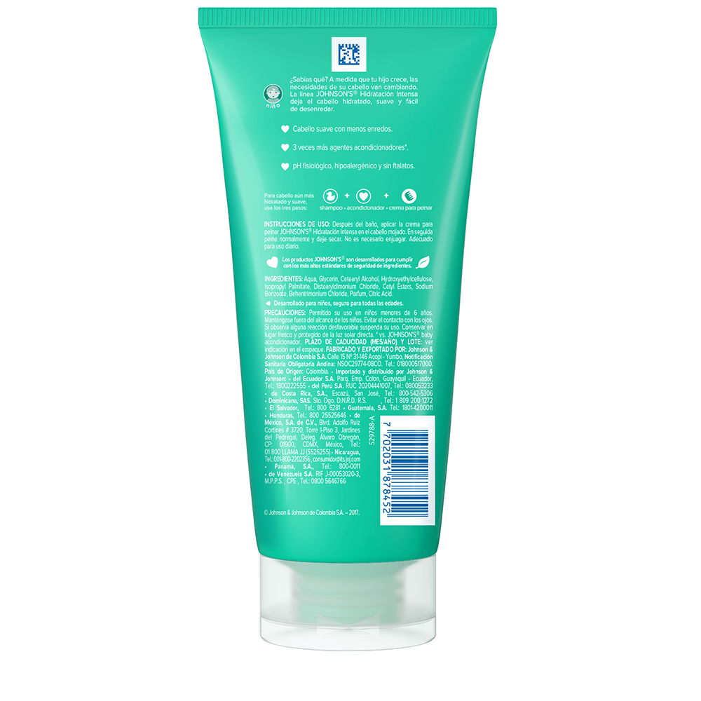 Crema peinar hidratación intensa back