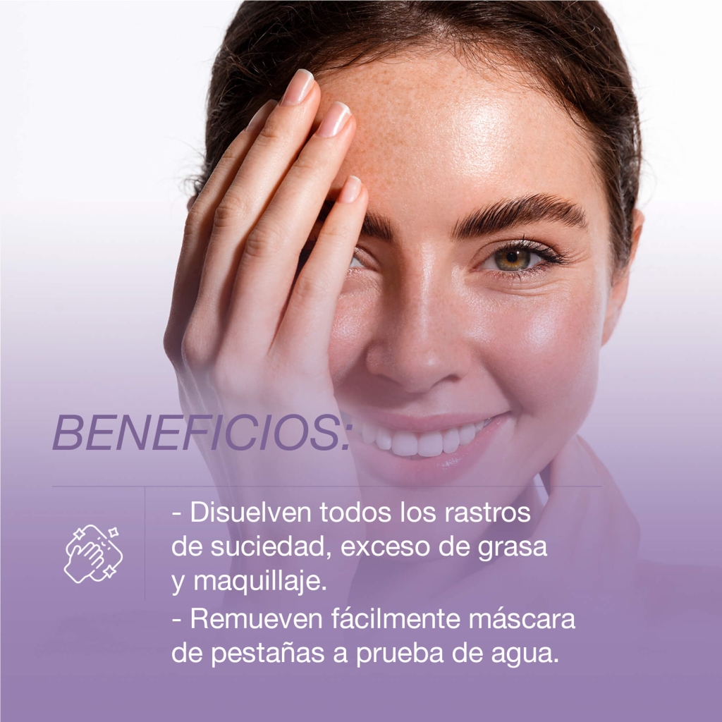  Toallitas desmaquillantes Neutrogena® Night Calming 25pzs - Beneficios