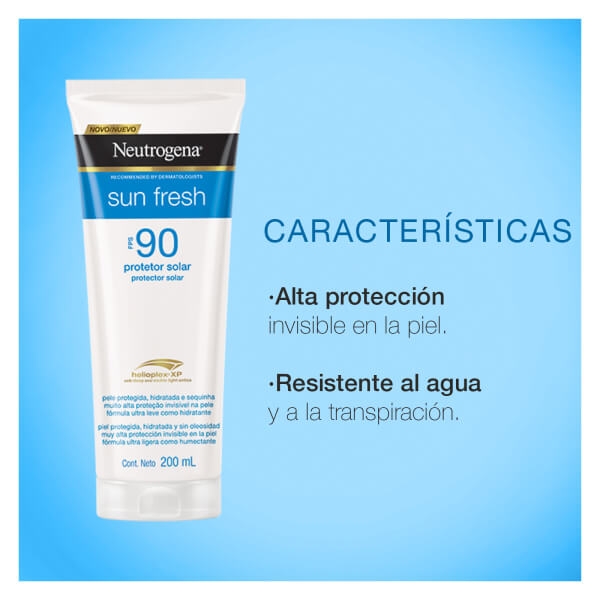 Protector Solar Corporal Neutrogena® Sun Fresh FPS90 200ml image 6