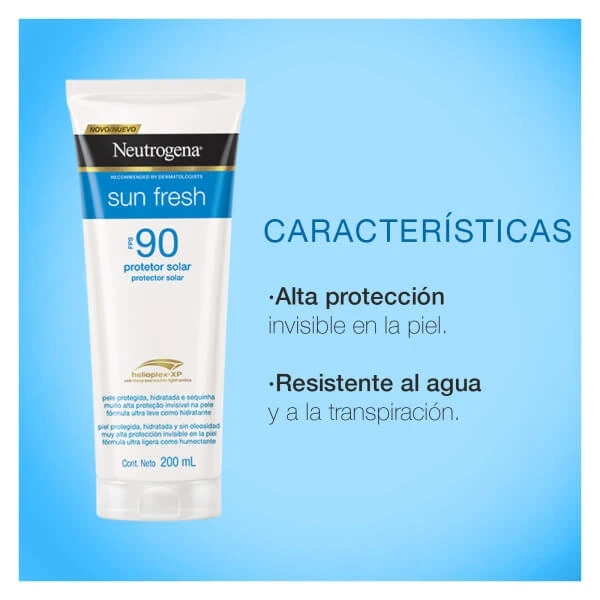Protector Solar Corporal Neutrogena® Sun Fresh FPS90 200ml image 6