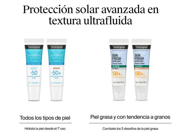 Protector Solar Facial Neutrogena Sun Fresh Oil Control Fluido con Color FPS 50+ 40mL - Image 9