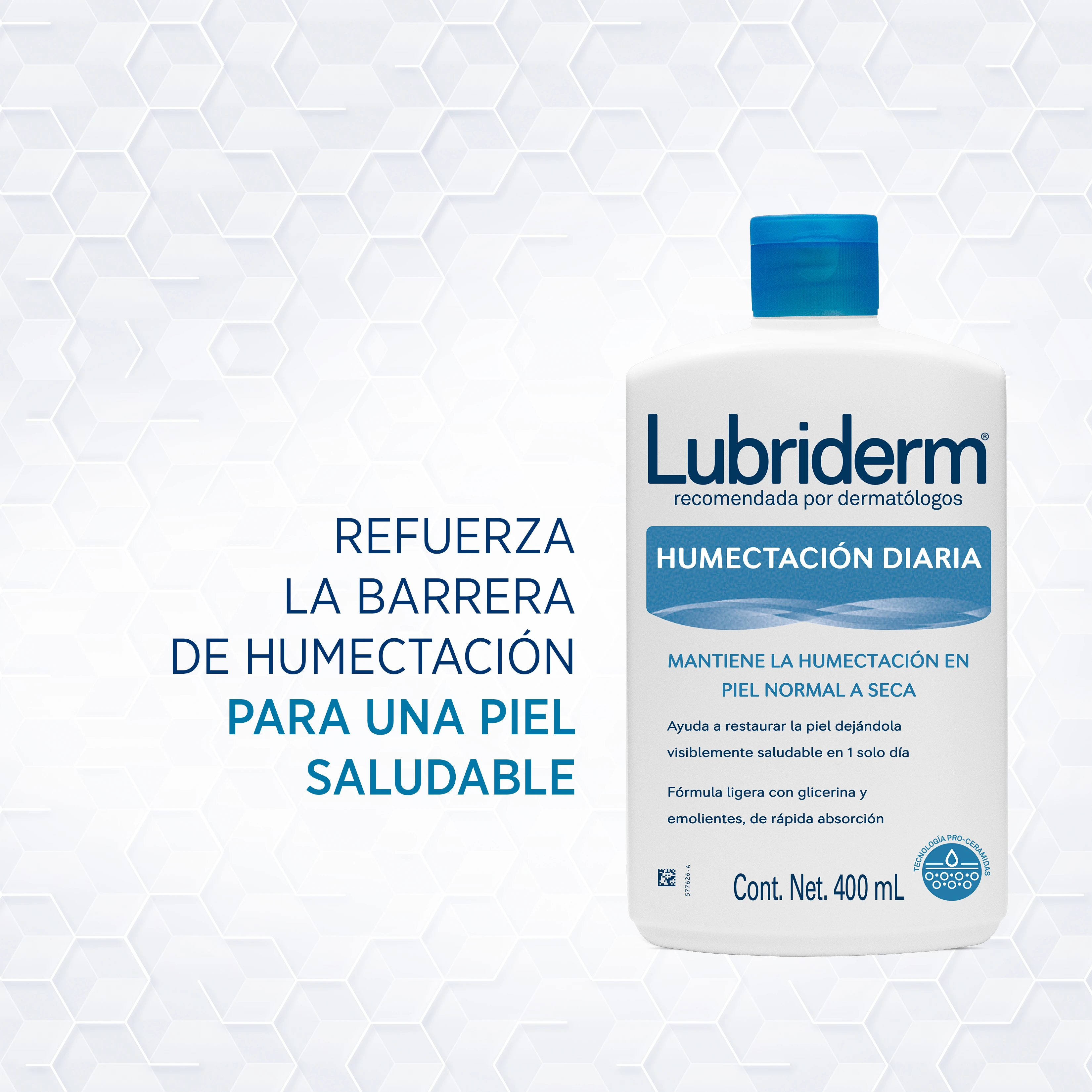 Back del producto humectación diaria